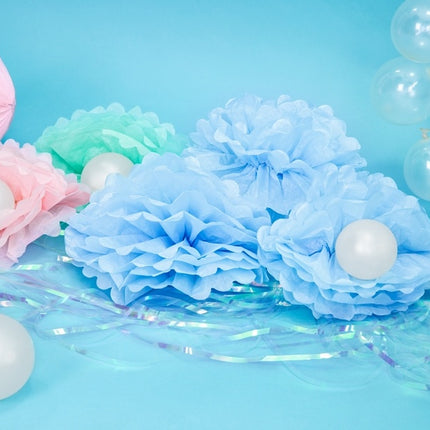 Pompón Azul Claro 25cm