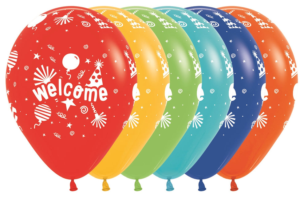 Globos Welcome Fashion Solid Mix 30cm 25pcs