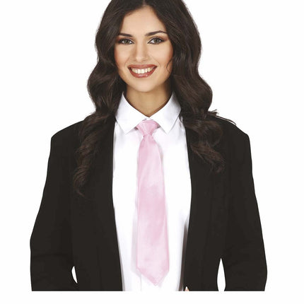 Corbata rosa 40cm