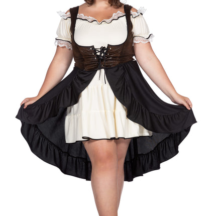 Vestido Vaquera Señoras Con Corsé