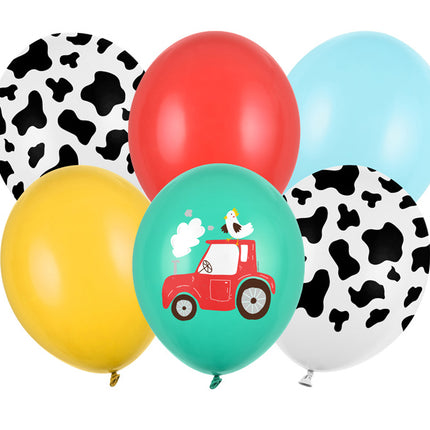 Globos Farm Mix 30cm 6pcs