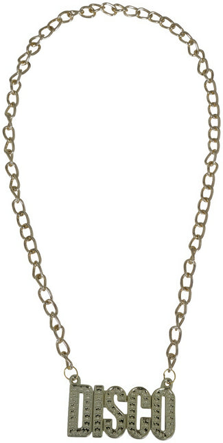 Collar Disco 70S Oro