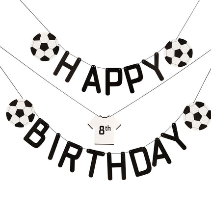 Guirnalda de Letras de Fútbol Feliz Cumpleaños 1,5 m