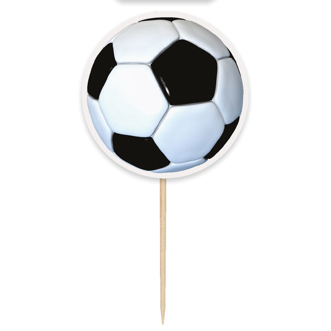 Adornos para tartas de fútbol 6 piezas