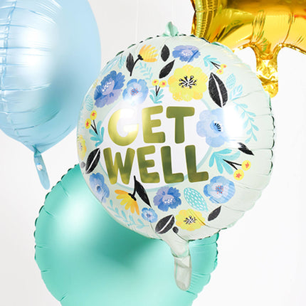 Globo de Helio Get Well Flowers Vacío 45cm