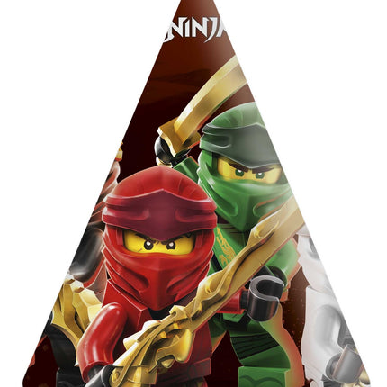 Lego Ninjago Sombreros de fiesta 6pcs