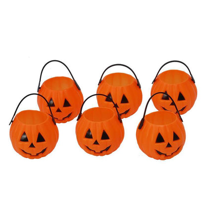 Halloween Calabaza Bandejas 7cm 6pcs