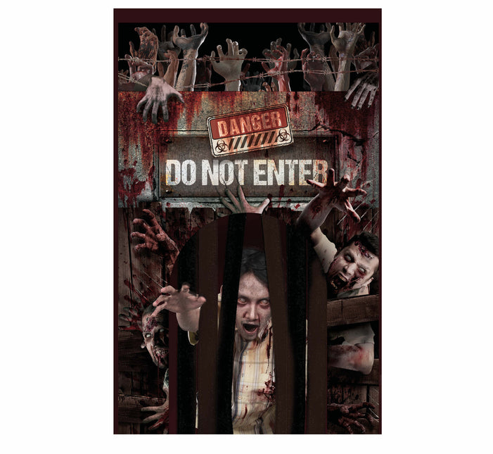 Cortina para puerta de Halloween Dont Enter 2,45m