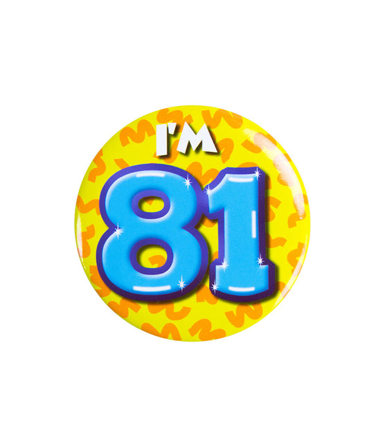 Tengo 81 Botón 81 Años 5,5cm