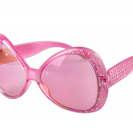 Gafas rosas Piedras de purpurina