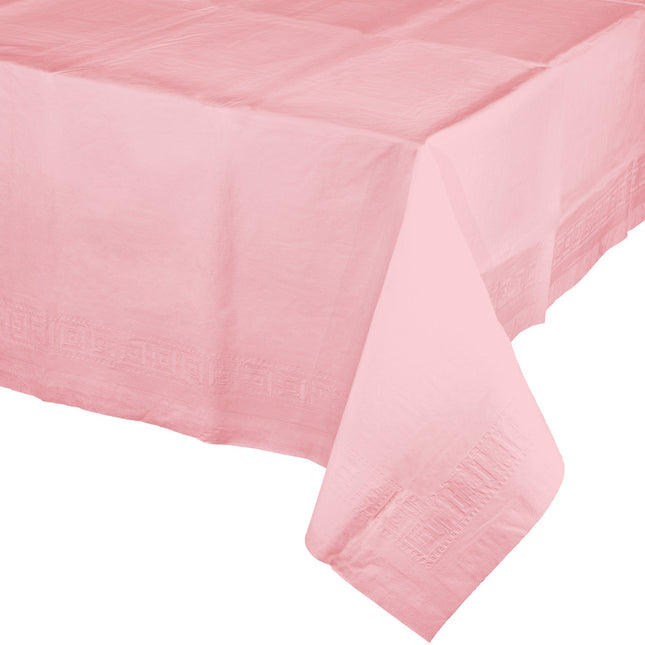 Mantel Rosa Claro Plástico 2,74m