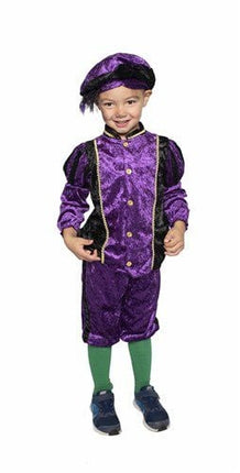 Pietenpak Kind Velours Morado/Negro