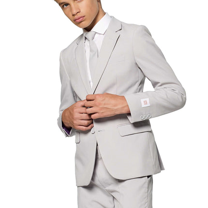 Traje Gris Niño Adolescente <tc>OppoSuits</tc>