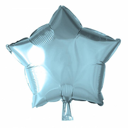 Globo de Helio Estrella Azul Claro 46cm Vacío