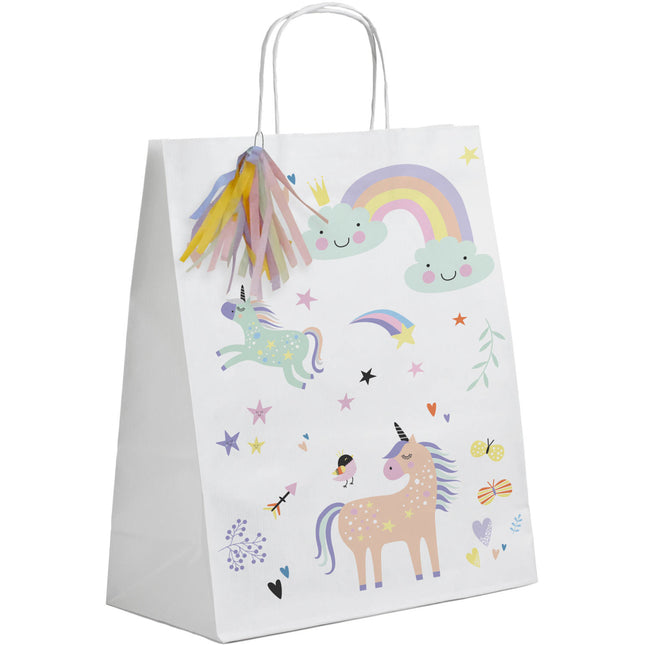 Unicornio Bolsas para Compartir Arcoiris 6pcs
