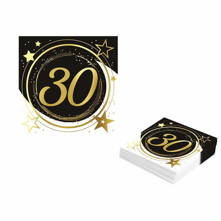 Servilletas 30 Años 33cm 12sr