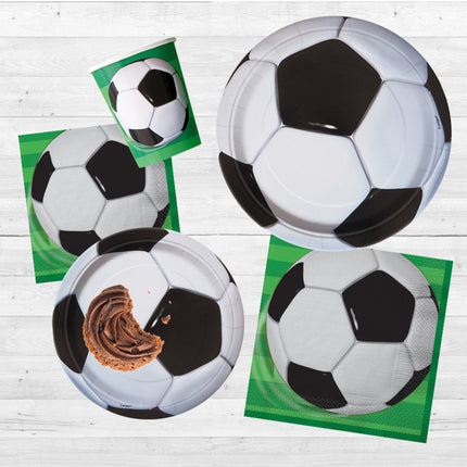 Platos Fútbol 23cm 8ud