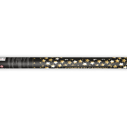 Cañón Confeti Estrellas Oro 60cm