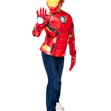 Set Infantil Traje Iron Man