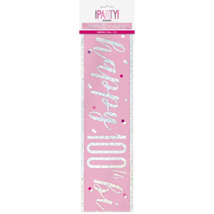 Banner 100 Años Rosa 2,74m