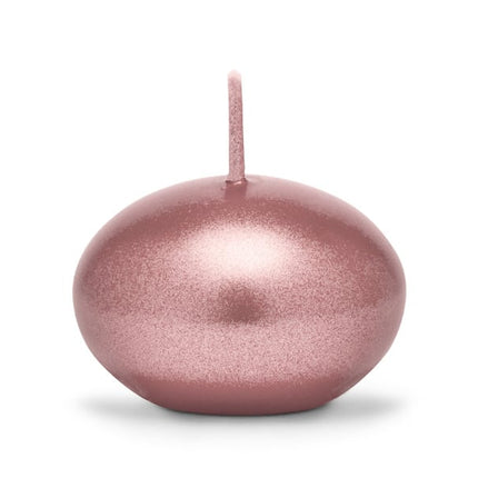 Vela Flotante Oro Rosa 4cm 50pcs