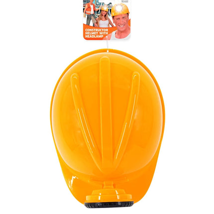 Casco de construcción con luz