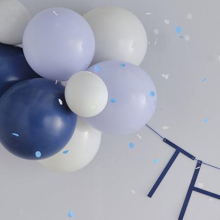 Guirnalda Azul 30 Años Con Globos 1,5m