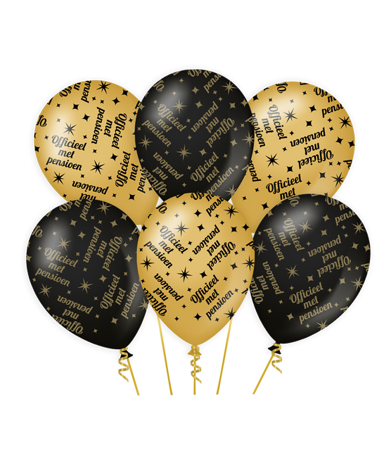 Globos Jubilación 30cm 6pcs