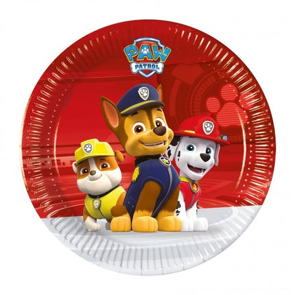 Paw Patrol Platos 20cm 8pcs