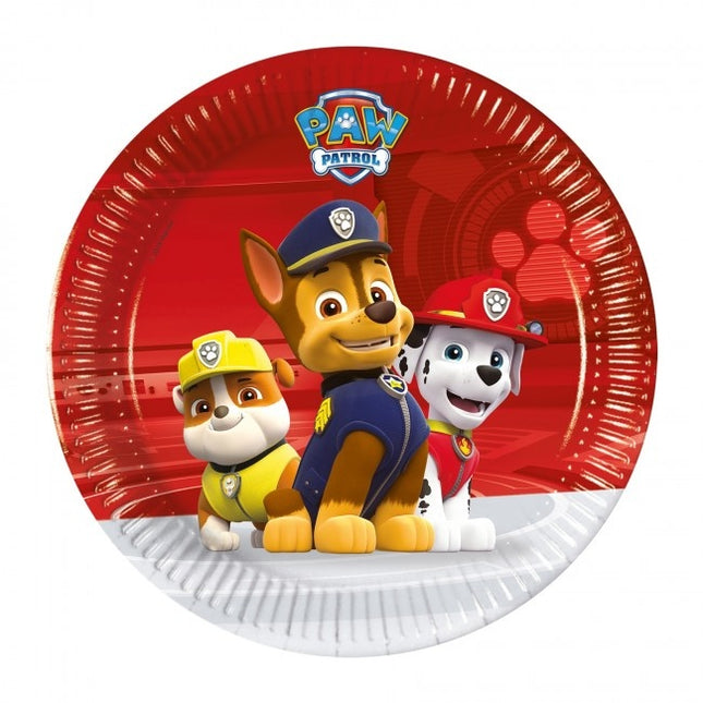 Paw Patrol Platos 20cm 8pcs