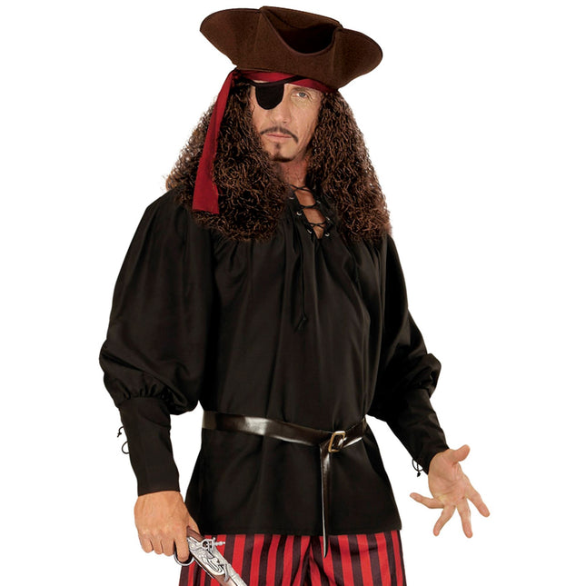 Blusa Pirata Hombres Negros