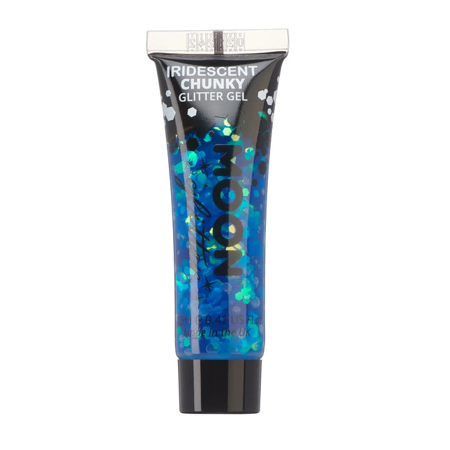 Purpurina lunar iridiscente purpurina en gel azul 12ml