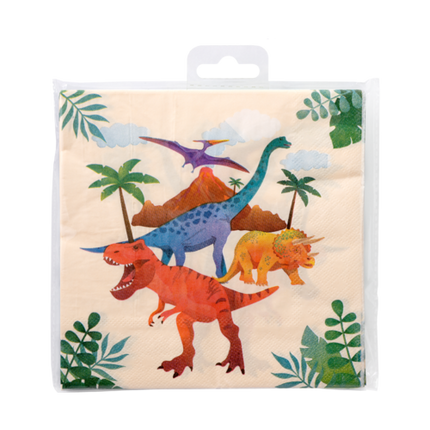 Servilletas Dino 16cm 16uds