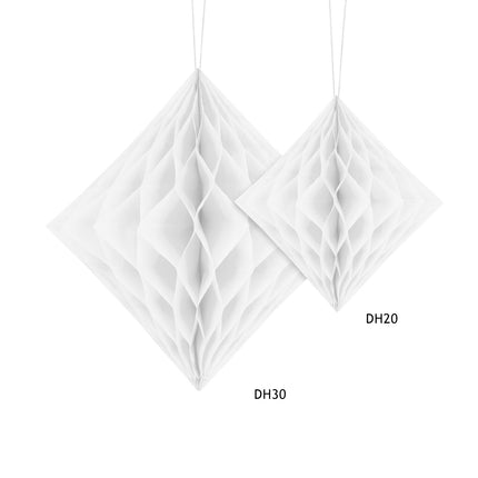 Panal Diamante Blanco Transparente 30cm