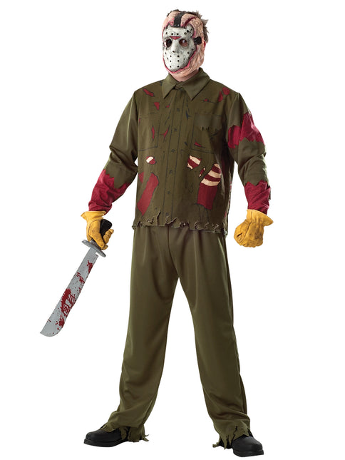 Disfraz de Halloween Jason Verde XL