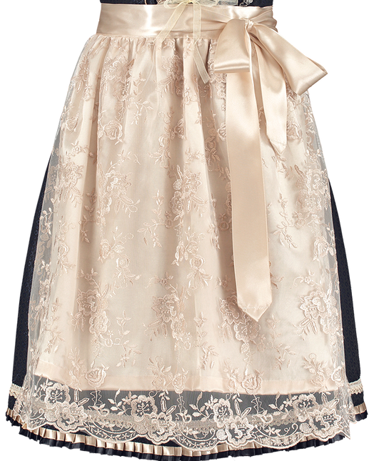 Blanco Azul Vestido Dirndl Oktoberfest Señoras 2 Piezas