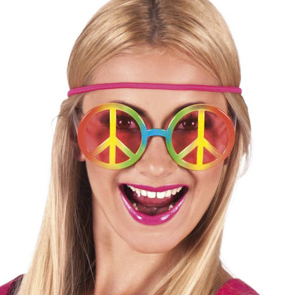 Fiesta de gafas hippie
