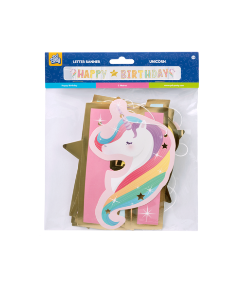 Feliz Cumpleaños Unicornio Letterslinger 2.5m