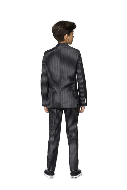 Traje negro a rayas Gangster Niño <tc>Suitmeister</tc>