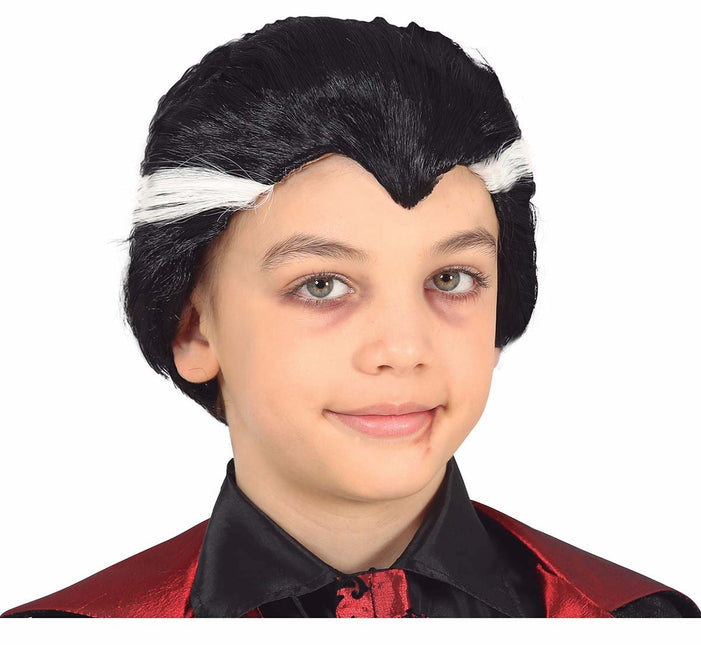 Peluca Negra Drácula Niño