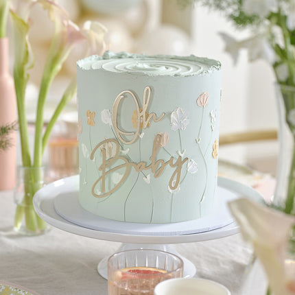Adorno para tarta de baby shower Oh Baby
