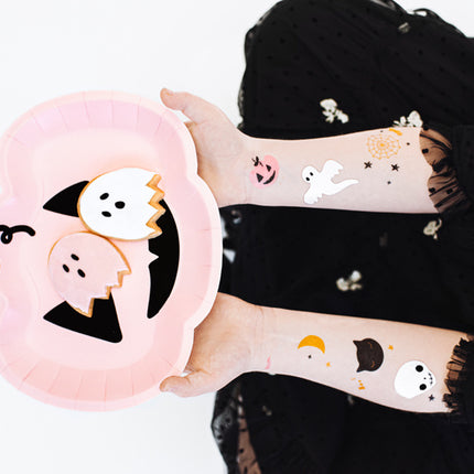 Tatuajes de Halloween Boo 12pcs