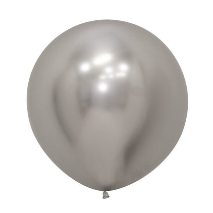 Globos Reflex Plata 61cm 3pcs