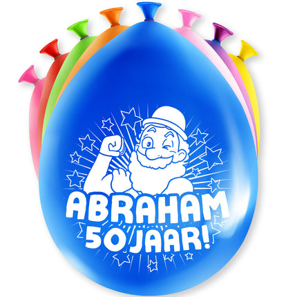 Globos Abraham 50 Años 30cm 8pcs