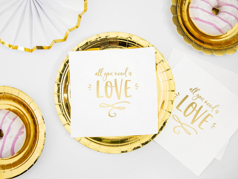 Servilletas All You Need Is Love 33cm 20pcs