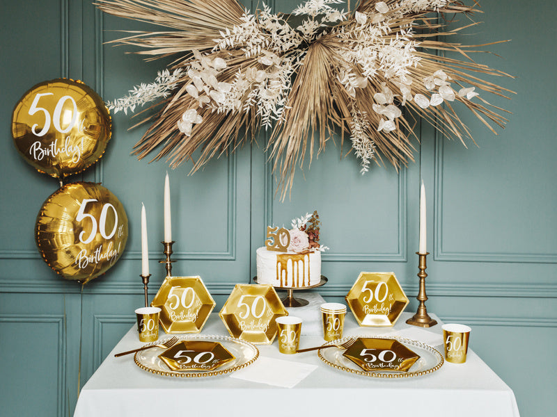 Vela 50 Años Oro 7,5cm