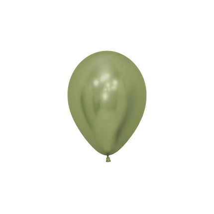 Globos Reflex Verde Lima 12cm 50pcs