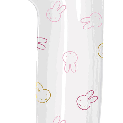 Globo Foil Figura 1 Miffy Rosa Vacío 1,06m
