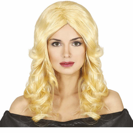 Trazo de peluca rubia