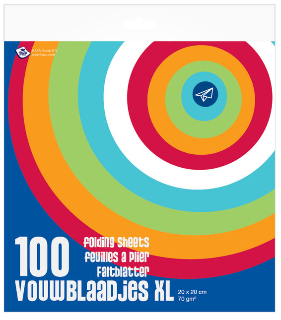 Hojas plegadas 20cm 100uds.